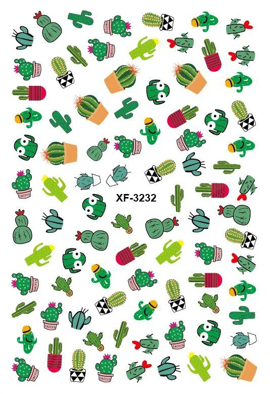 3D Nail Art Sticker Newest Kawaii Strawberry Rainbow M Nail Decals Adhesive Sticker for Design Manicure Letter Decorations DIY-Nail Inspo