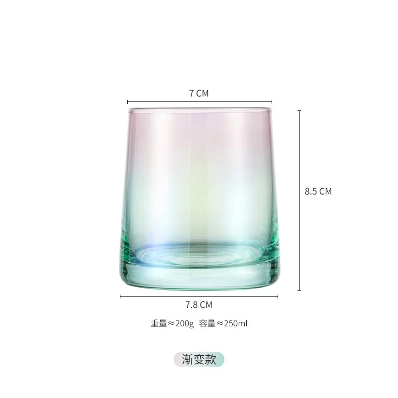 Drinking Glasses Transparent Shot Glasses Beer Glass Wine Glass Coffee Mugs Glass Cups Cocktail Glass Round Milk Carton