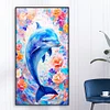 >SALE<5D DIY Full Round Drill Diamond Painting Dolphin Kit Home Decoration 40x70cm