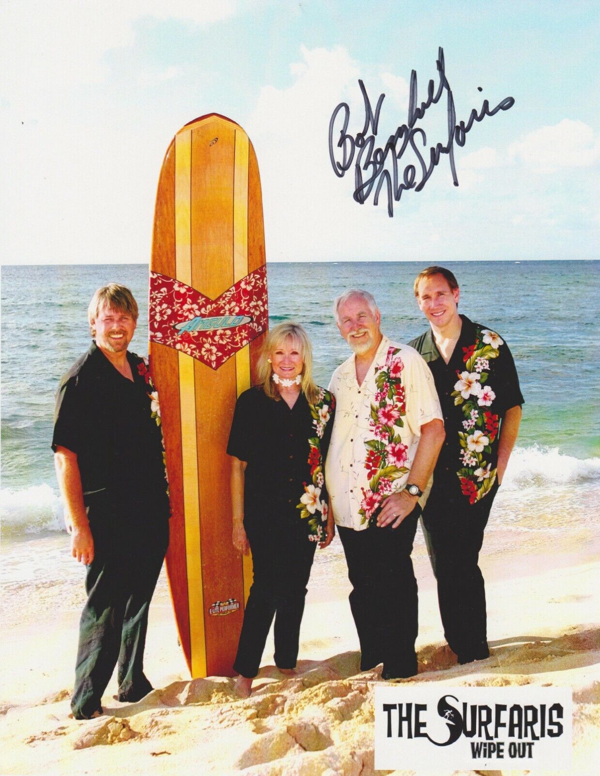 Bob Berryhill The Surfaris Autographed 8X10 Photo Poster painting