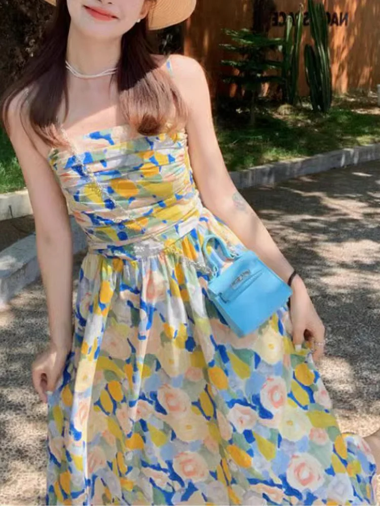 Floral Suspender Skirt