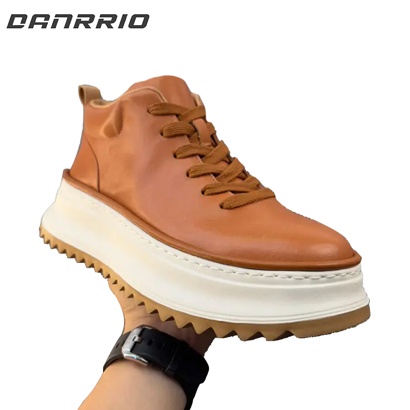 DANRRIO Horsehide Casual Comfort Thick Sole Heightening Manual Work Boots DANRRIO.COM DANRRIO