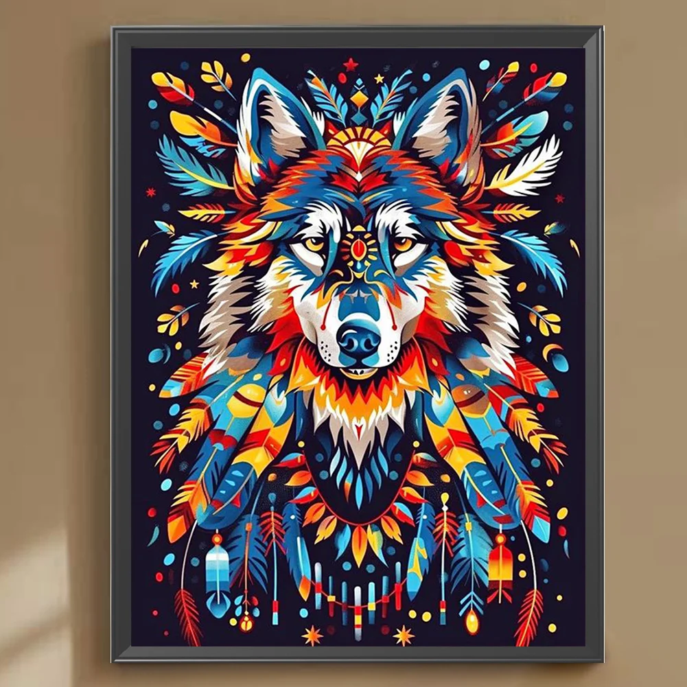 Diamond Painting - Full Round Drill - Wolf(Canvas|30*40cm)