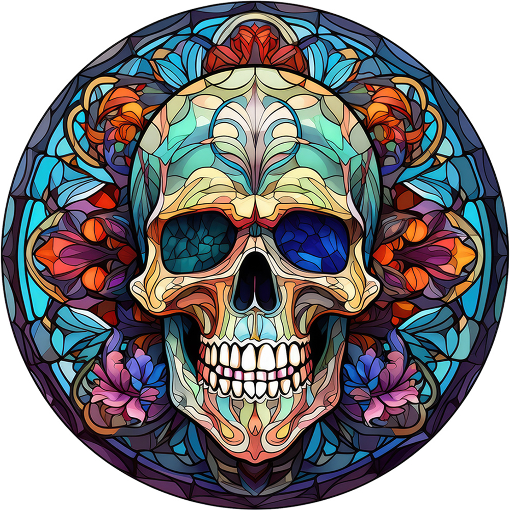Skeleton-Paint by Numbers-16"x16"/40x40cm
