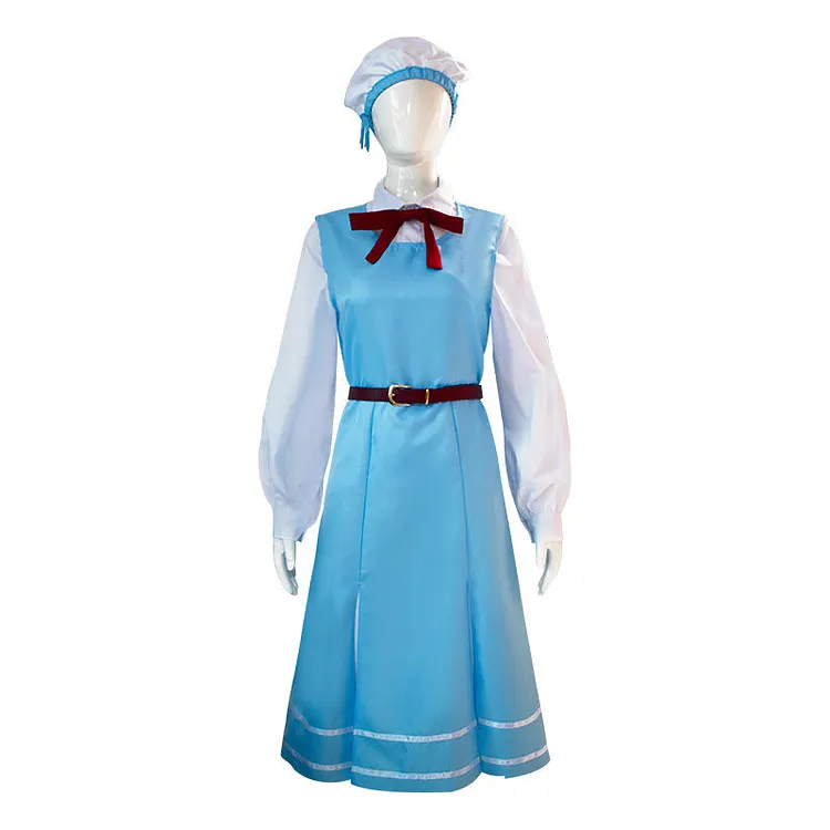 Gushing Over Magical Girls 2024 Morino Korisu Blue Dress Outfits Cosplay Costume Halloween Carnival Suit