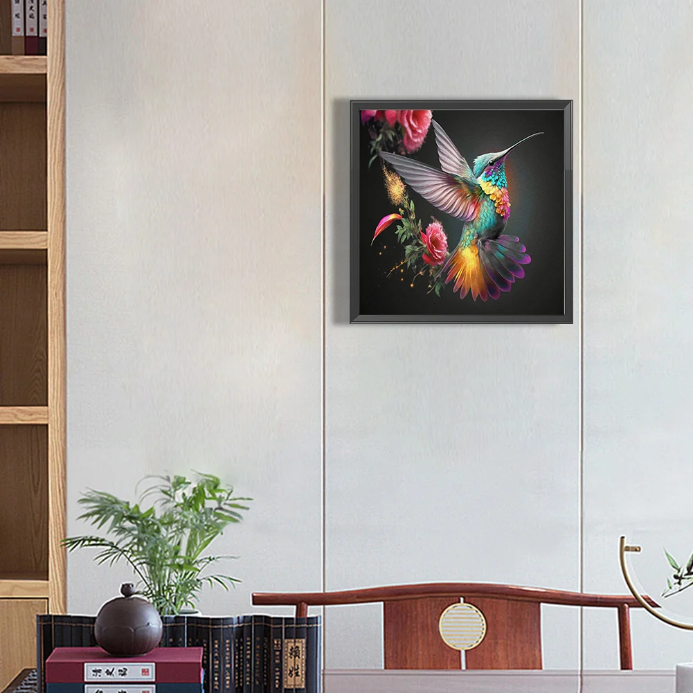 Diamond Painting - Full Round Drill - Hummingbird(30*30cm)