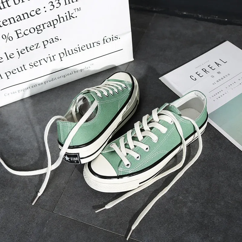 Plus Size 35-44 Spring Summer White Shoes Canvas Women's Flats Female Board Shoes Casual Shoes Fashion 2021 Woman Zapatos Mujer