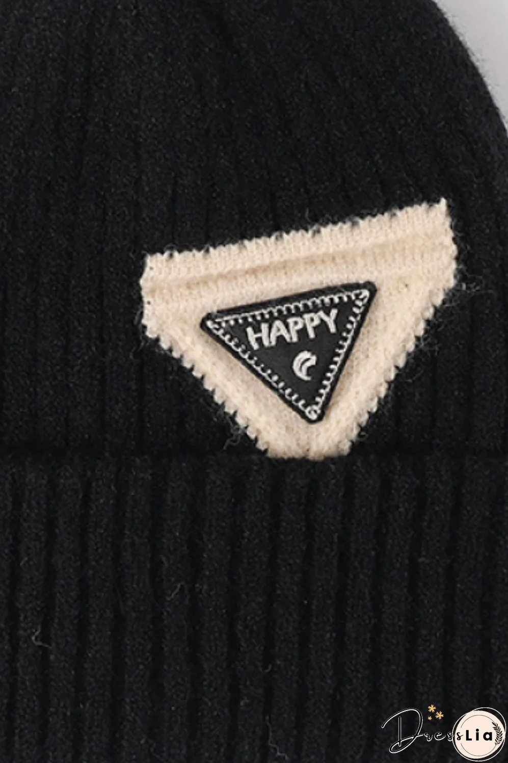 HAPPY Contrast Beanie