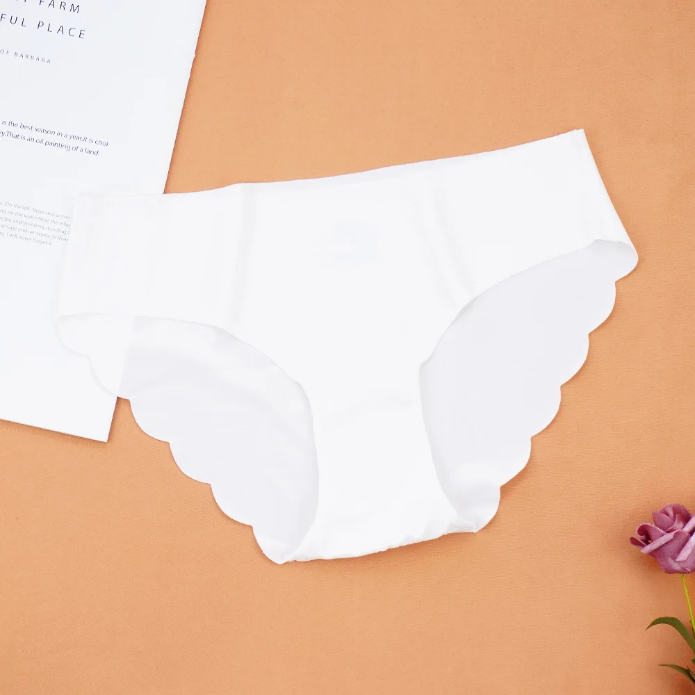 Billionm Women Seamless Silky Underwear Sexy Panties Knickers S-2XL Mid-waist Underpants Ladies Nylon Briefs Six Colors Dropshipping