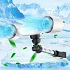 Dual Head Car Cooling Fan with Extension Arm Car Seat Headrest Fan for Back Seat