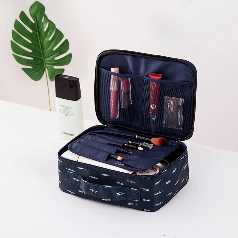 FUDEAM Thicken Oxford Multifunction Women Travel Storage Bag Toiletries Organize Cosmetic Bag Portable Waterproof MakeUp Case