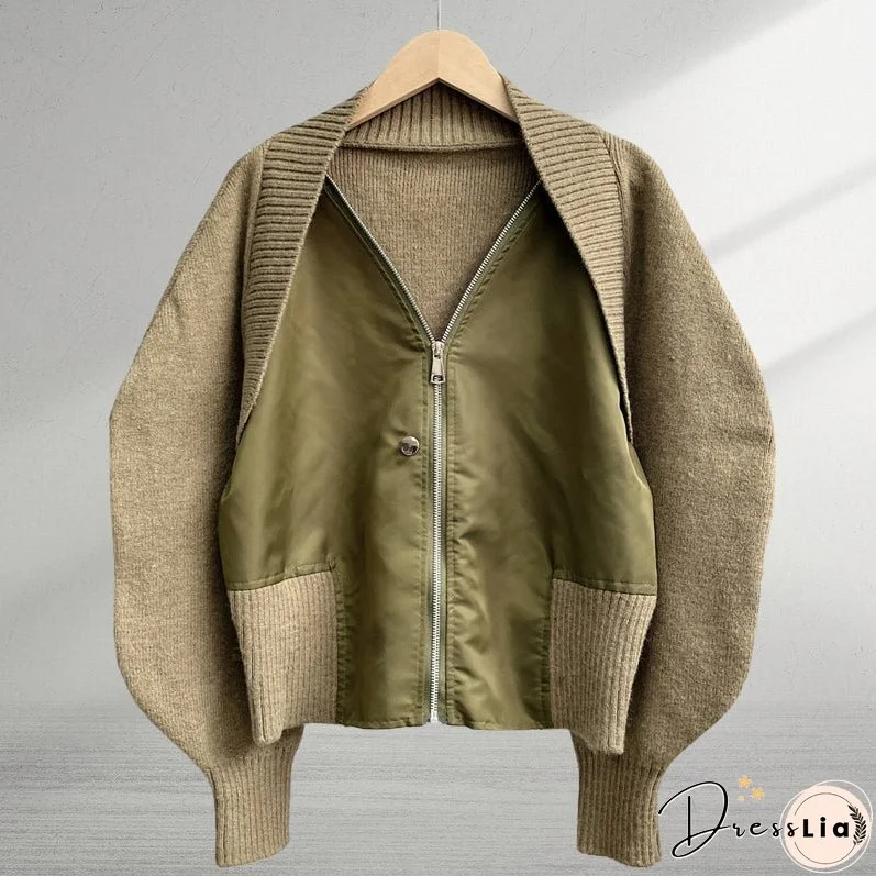 Emie Daly Patchwork Bomber Jacket