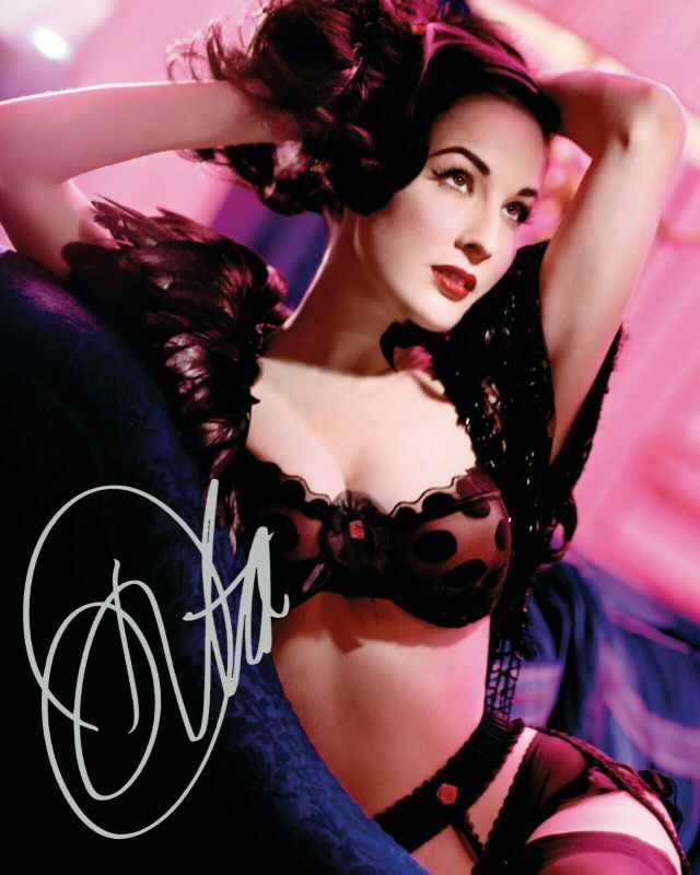 Dita Von Tesse Autograph Signed Photo Poster painting Print