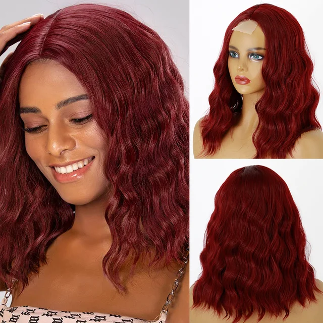 Jewtribute Hair®|Short Bob Curly Wig Black