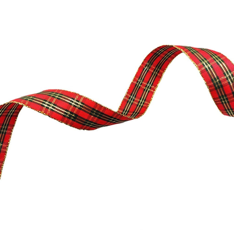 Christmas Decoration Plaid With Handmade Diy Flowers Gift Gift Box Packaging Christmas Tree Decoration