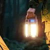 Solar Foldable Camping Light Rechargeable Portable Flashlight Hanging Tent Light