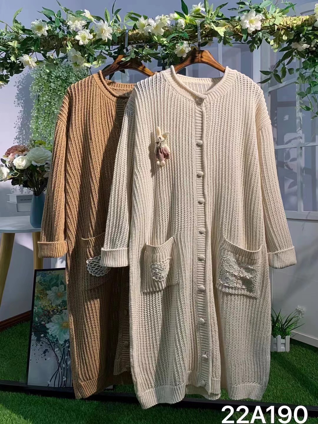 Chicfifth Sweater Women Winter Long Sleeve High Quality Autumn Vintage Top Knitted Cardigan