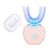 360 Degrees Intelligent Automatic Sonic Electric Toothbrush U Type 4 Modes Tooth Brush USB Charging Tooth Whitening Blue Light