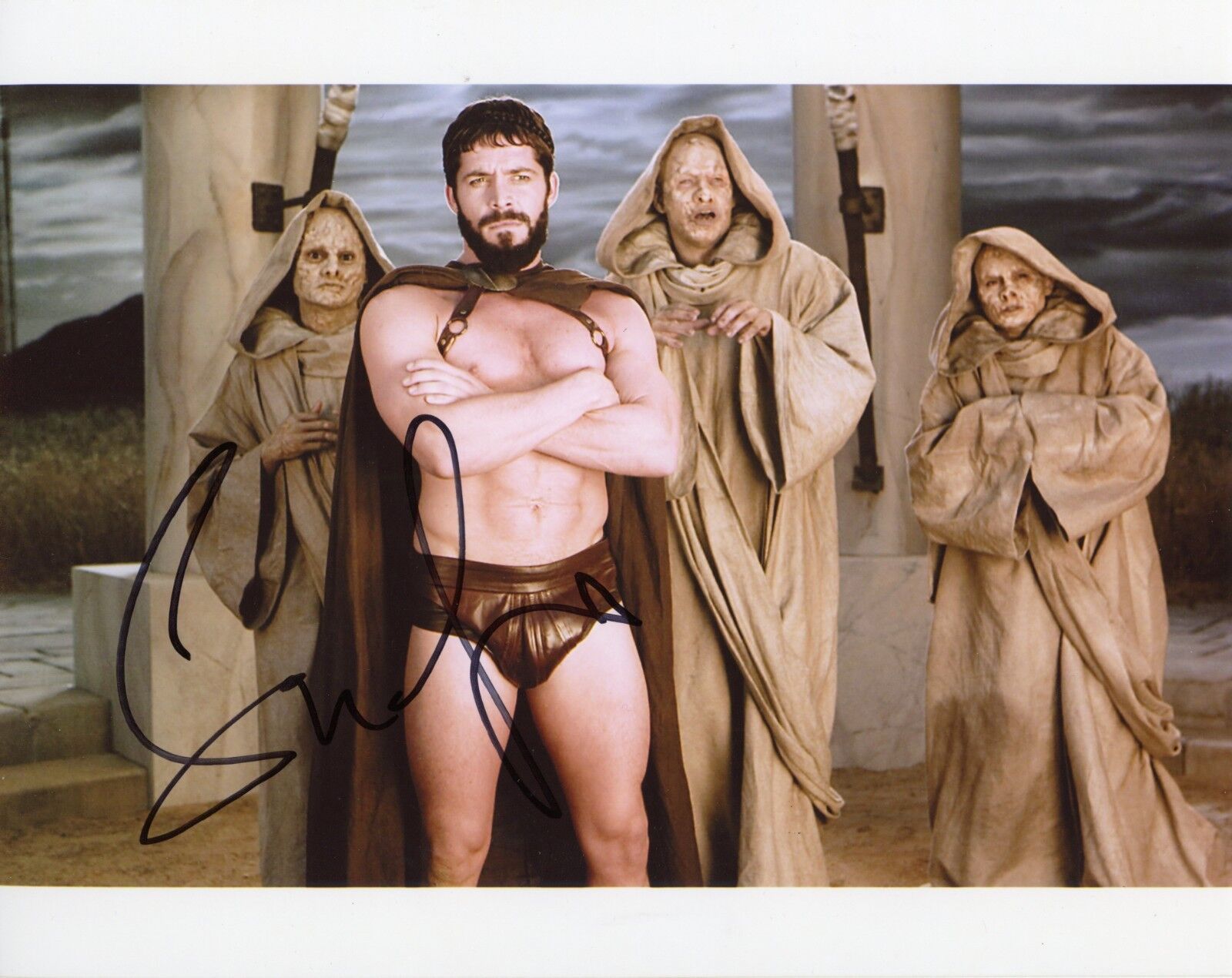 ~ SEAN MAGUIRE Authentic Hand-Signed Meet the Spartans - Leonidas