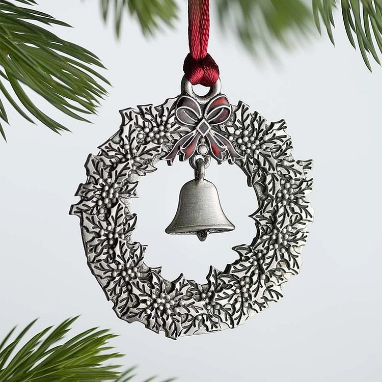 Wreath Bell Christmas Tree Ornament Decoration Gift