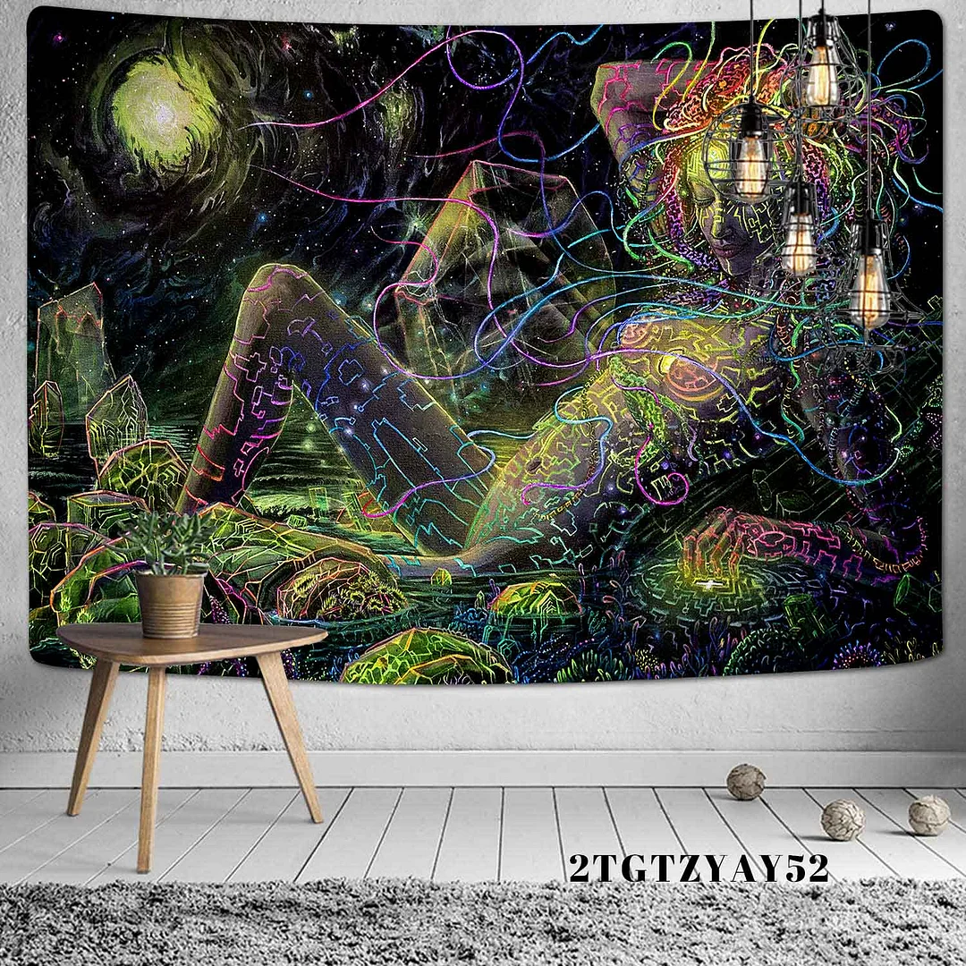 Mysterious Symbol Viking Tapestry Home Decor Bohemian Psychedelic Scene Yoga Mat Hippie Sheet Sofa Blanket Dragon Skull Tapestry
