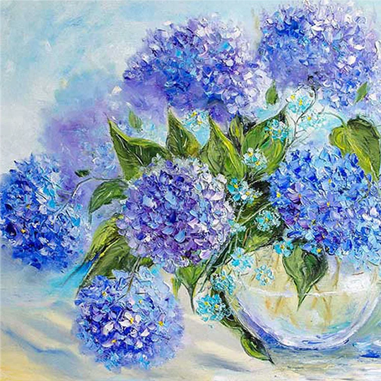Hydrangea - Paint By Numbers(20*20cm)