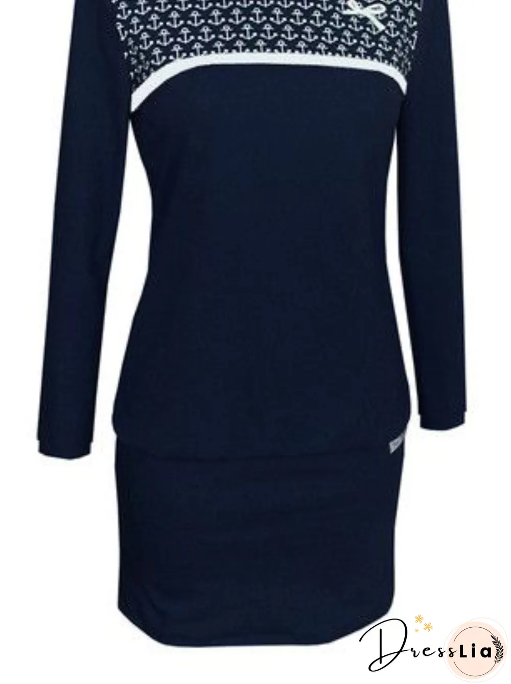 Plus size Long Sleeve Casual Knitting Dress