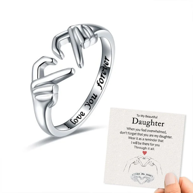 (💗Mother's Day Pre-Sale 69% OFF) To My Beautiful Daughter – I Love You Forever Ring