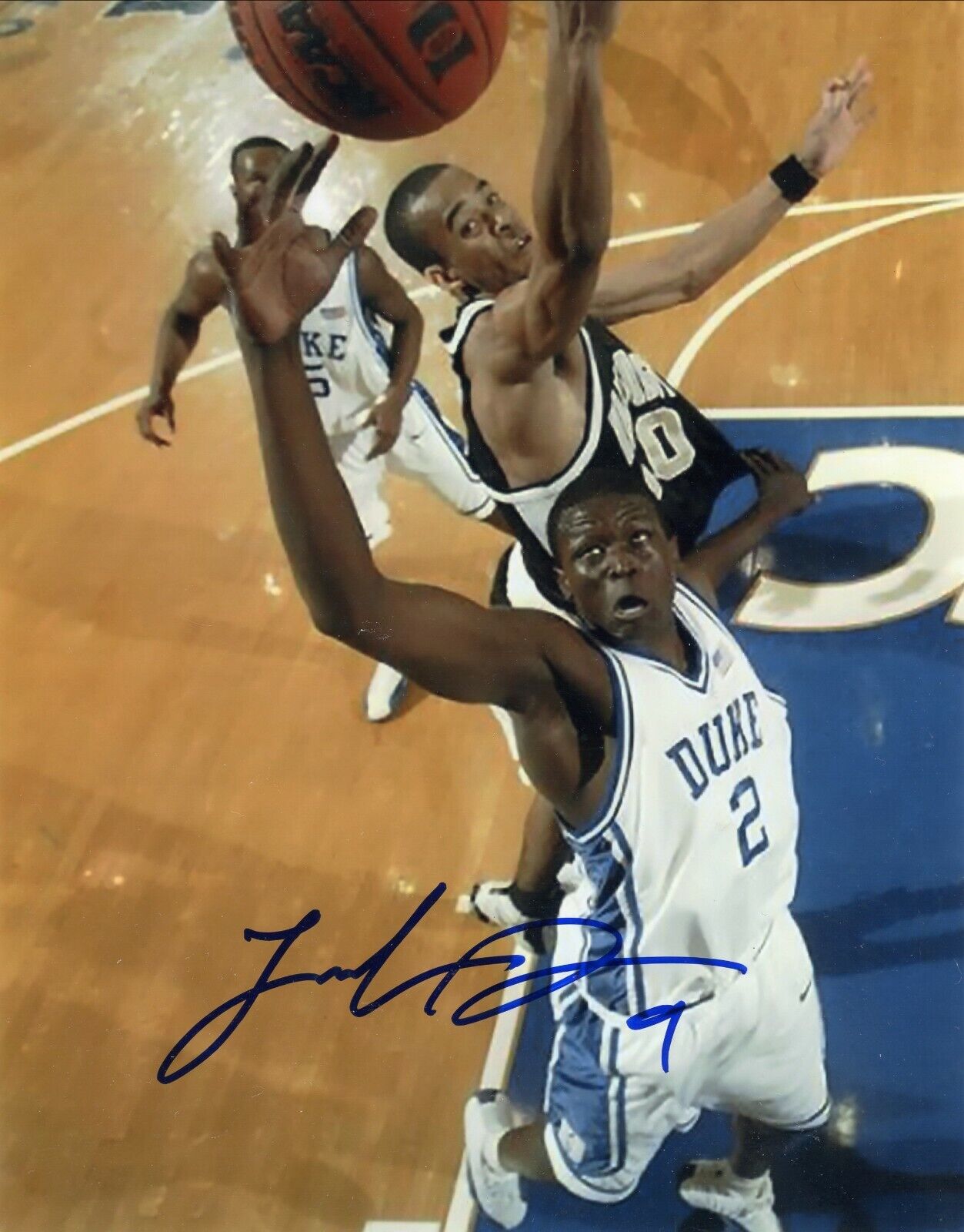 Luol Deng Duke Blue Devils Signed Autographed 8x10 Photo Poster painting COA