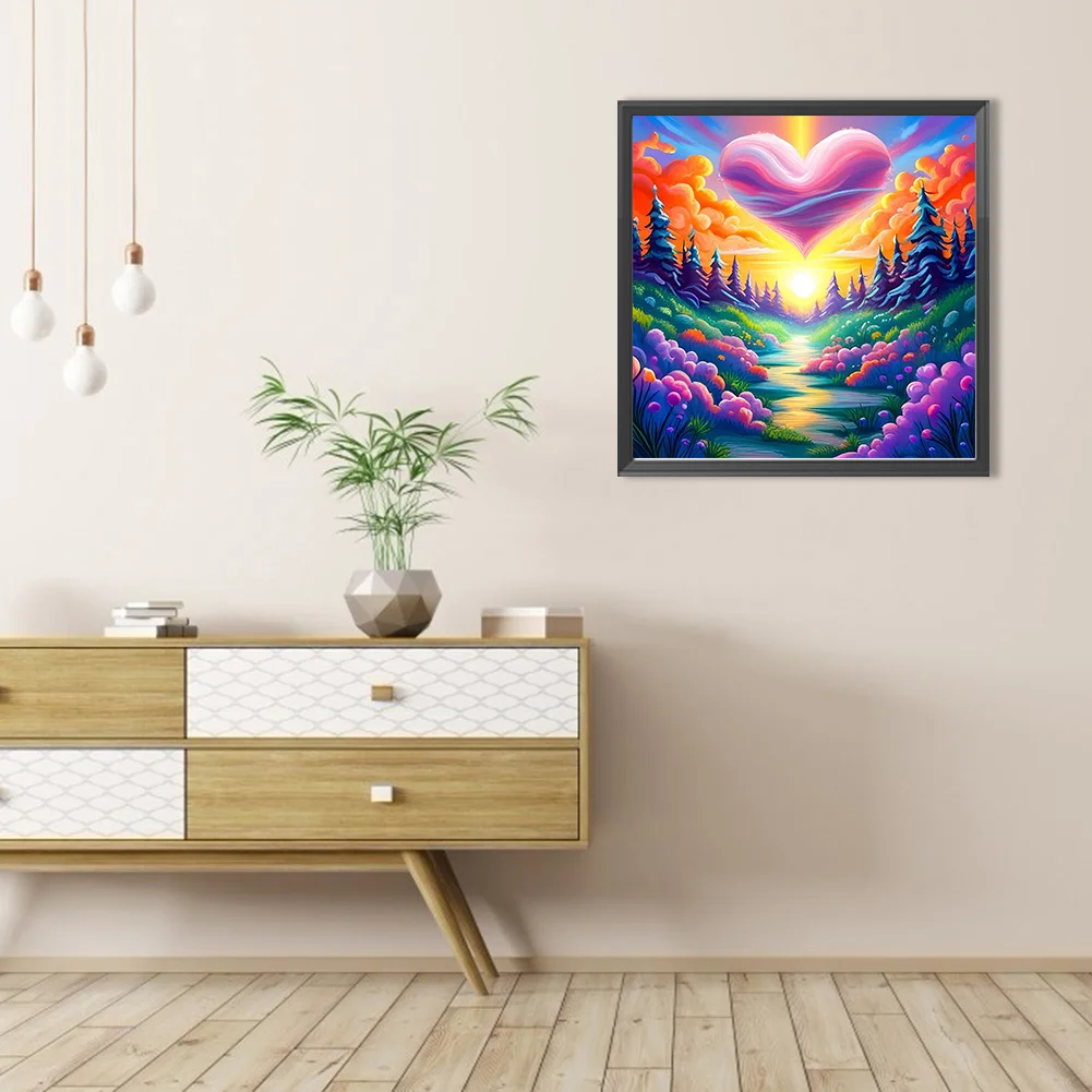 Partial AB Diamond Painting - Full Round Drill - Colorful Scenery(Canvas|45*45cm)