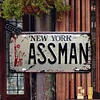 NEW YORK ASSMAN - Car License(6*12Inch) - Garage