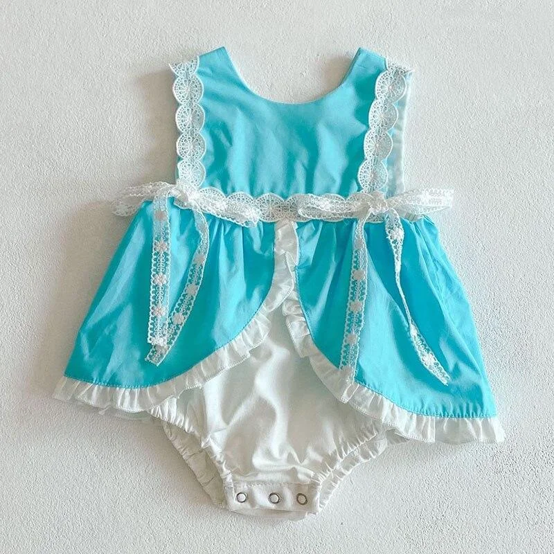 New 2021 Summer Infant Baby Jumpsuits Girls Sleeveless Floral Clothes Baby Girls Clothing Baby Cute Rompers