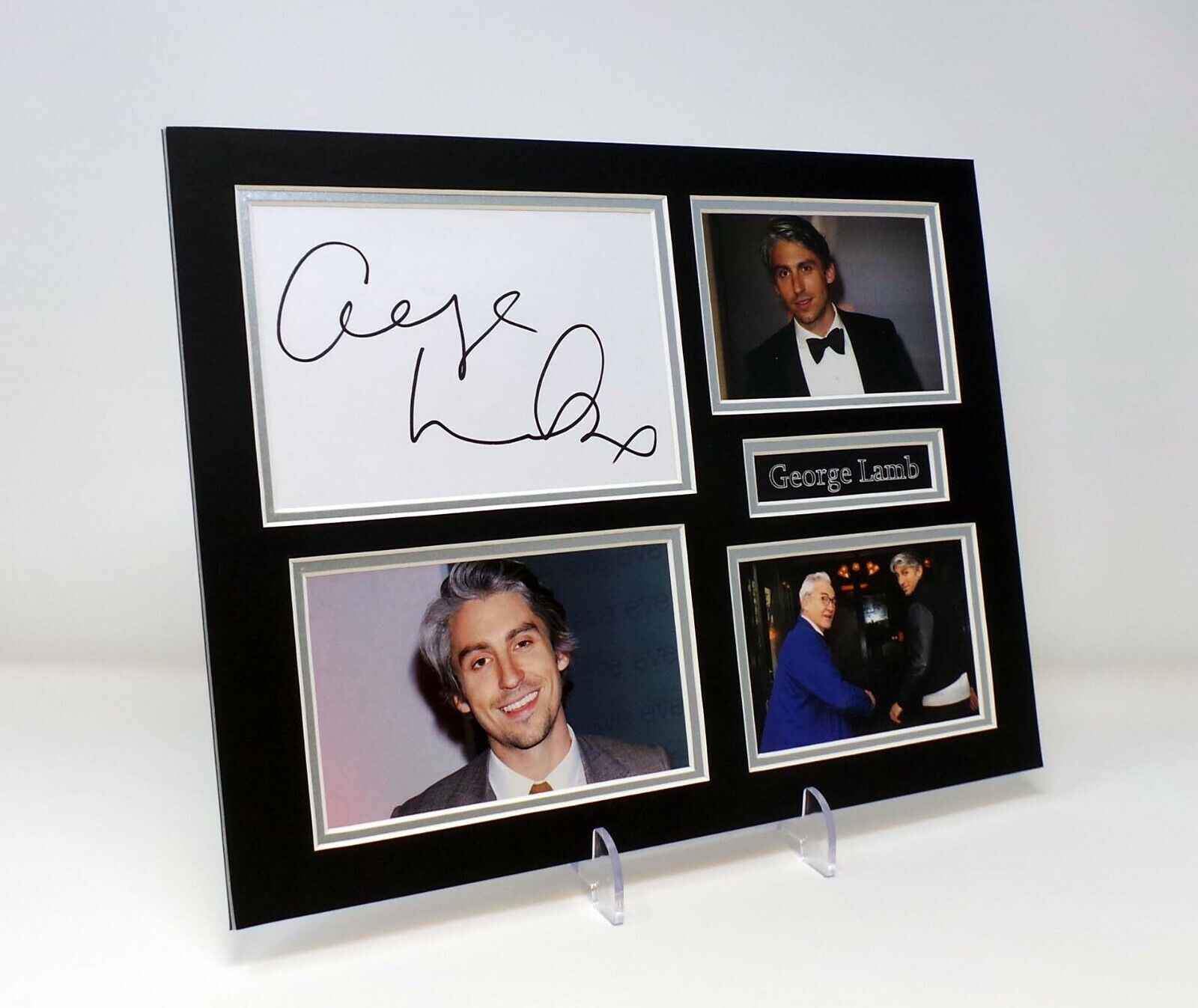 George LAMB Signed Mounted Photo Poster painting Display AFTAL Radio & TV Presenter