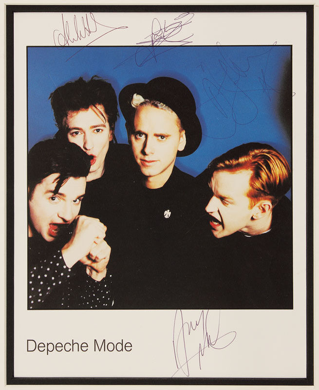 DEPECHE MODE Signed Photo Poster paintinggraph - Rock / Pop Indie Band - Preprint