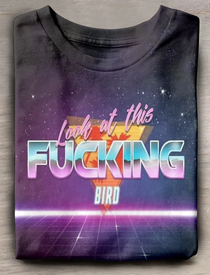 Eagerlys  Look At This Fucking Bird T-shirt Eagerlys