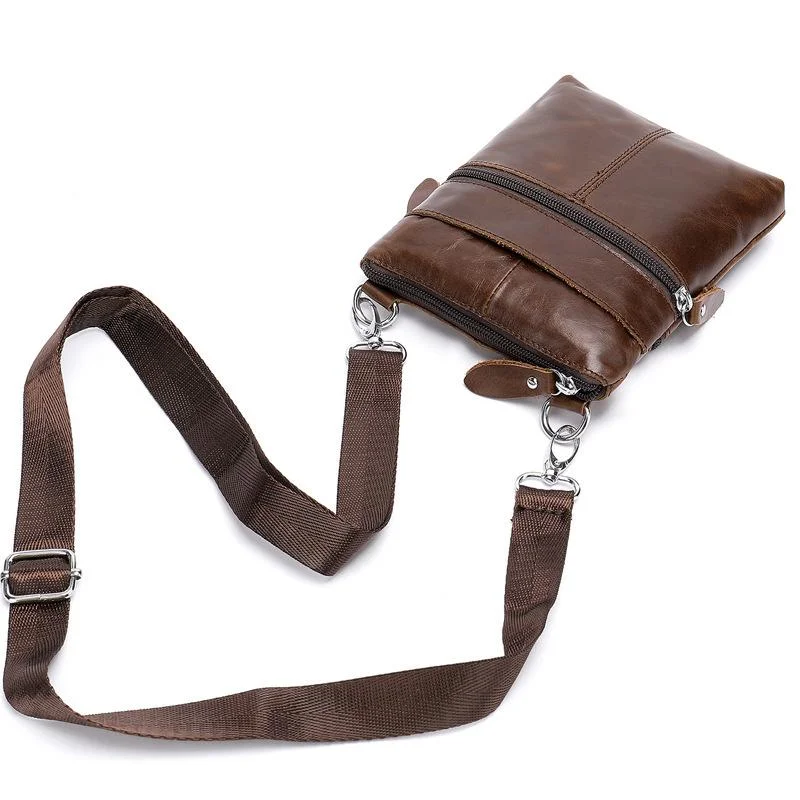 Men's Leather Shoulder Bag Retro Casual Crossbody Bag