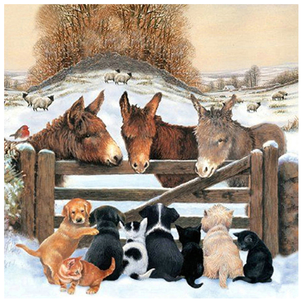 

Donkey - Round Drill Diamond Painting - 40*40CM, 501 Original