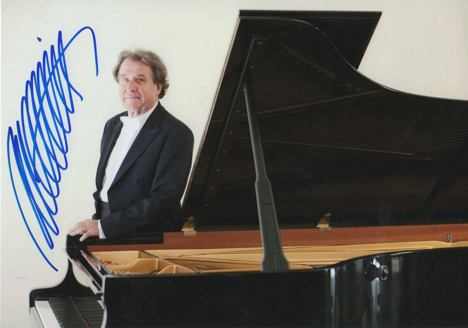 Rudolf Buchbinder Pianist 8x12 inch Photo Poster painting autograph