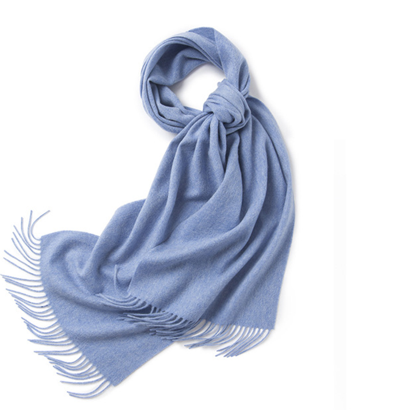 Unisex LambSwool Scarf Pure Color Winter Extra Length Scarf