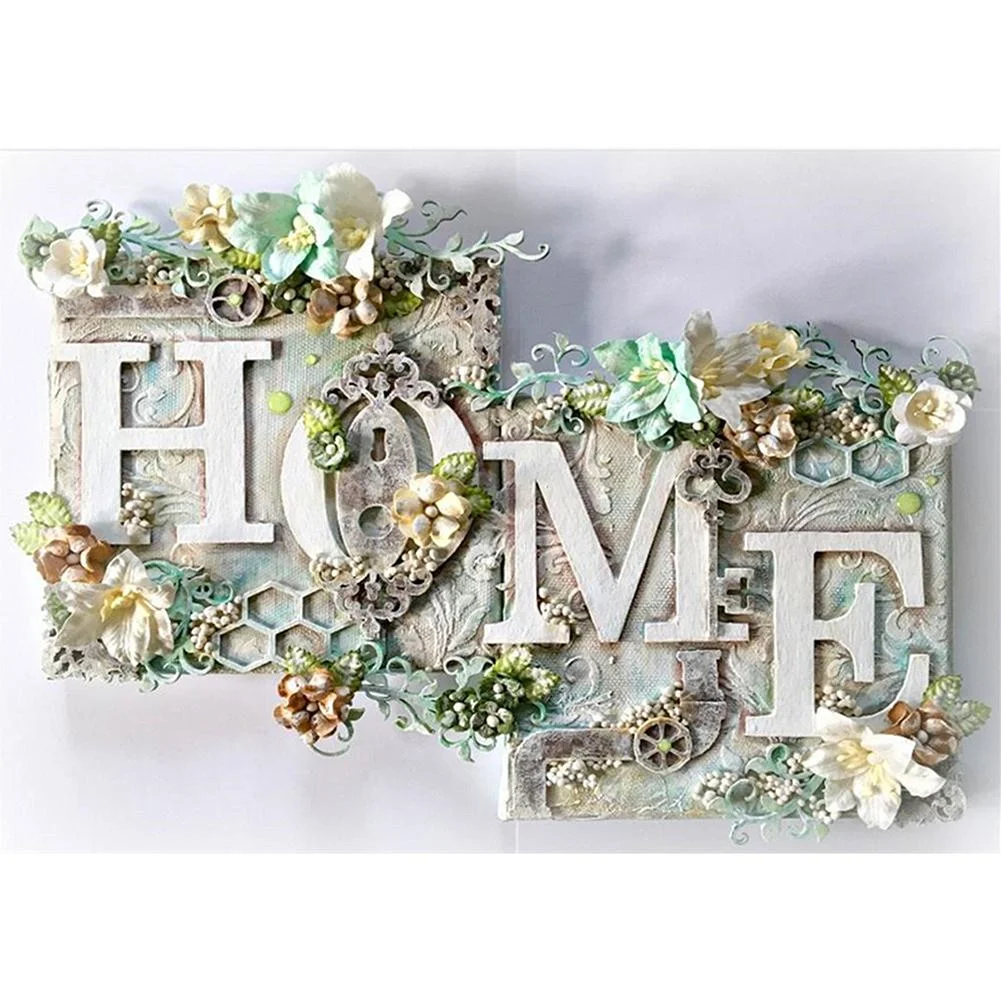 Full Round Diamond Painting Sweet Home (40*30cm)