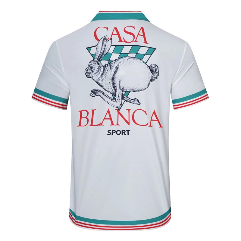 Casablanca 2023 new silk short-sleeved shirt