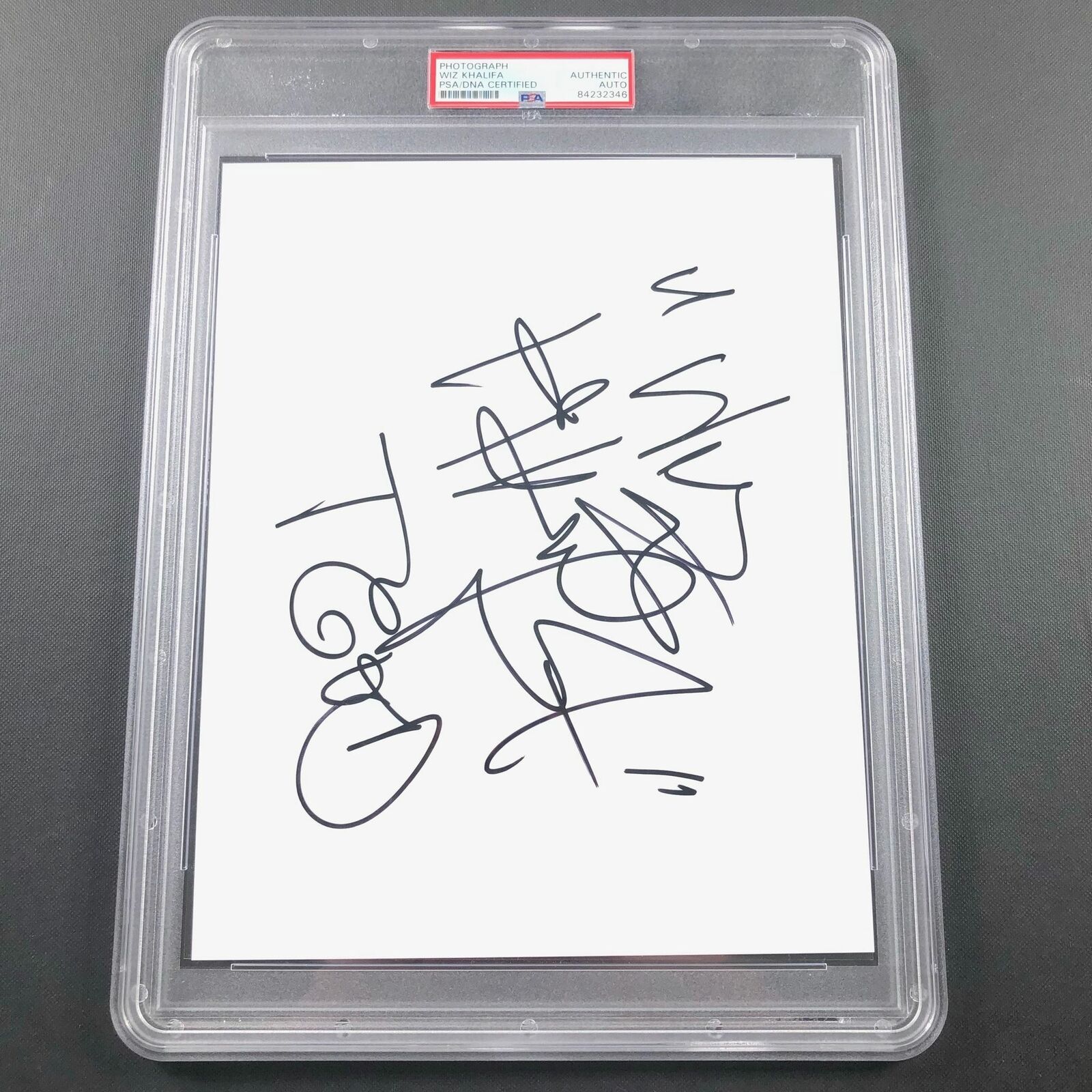 Wiz Khalifa signed 8x10 Photo Poster painting Sheet PSA/DNA Encapsulated