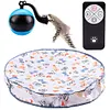 Interactive Cat Toys Ball Fast Rolling in Pouch Funny Cat Toys for Indoor Cats