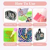 DIY Flowers Diamond Art Rhinestone Makeup Bag Transparent PVC Storage Pack Gift