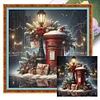 Christmas Mailbox-11CT Stamped Cross Stitch 45*45cm/17.72*17.72in