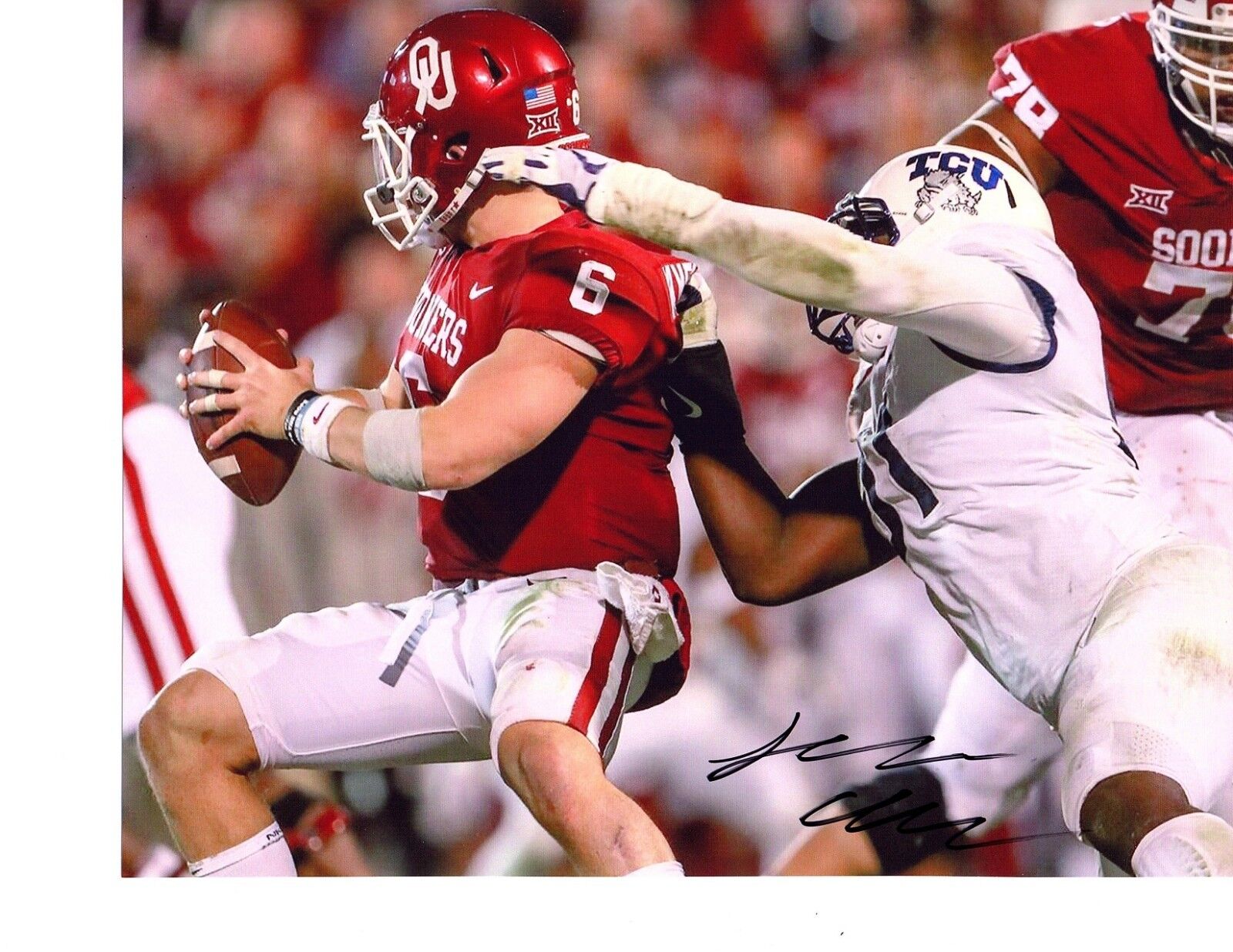 LJ Collier TCU Horned Frogs signed autographed 8x10 football Photo Poster painting d