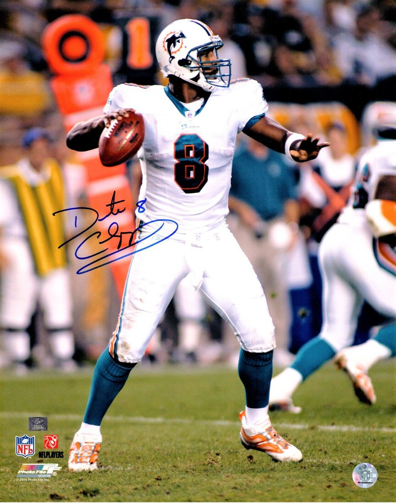 Daunte Culpepper Signed - Autographed Miami Dolphins 16x20 Photo Poster painting + Proof Photo Poster painting