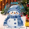 Snowman DIY Acrylic Shaking Head 5D DIY Diamond Art Tabletop Ornament Home Decor