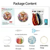 Animal DIY Stamped Embroidery Starter Kit for Beginners Adults Craft Lovers Gift Cross Stitch Kit with Embroidery Hoop 29x29cm