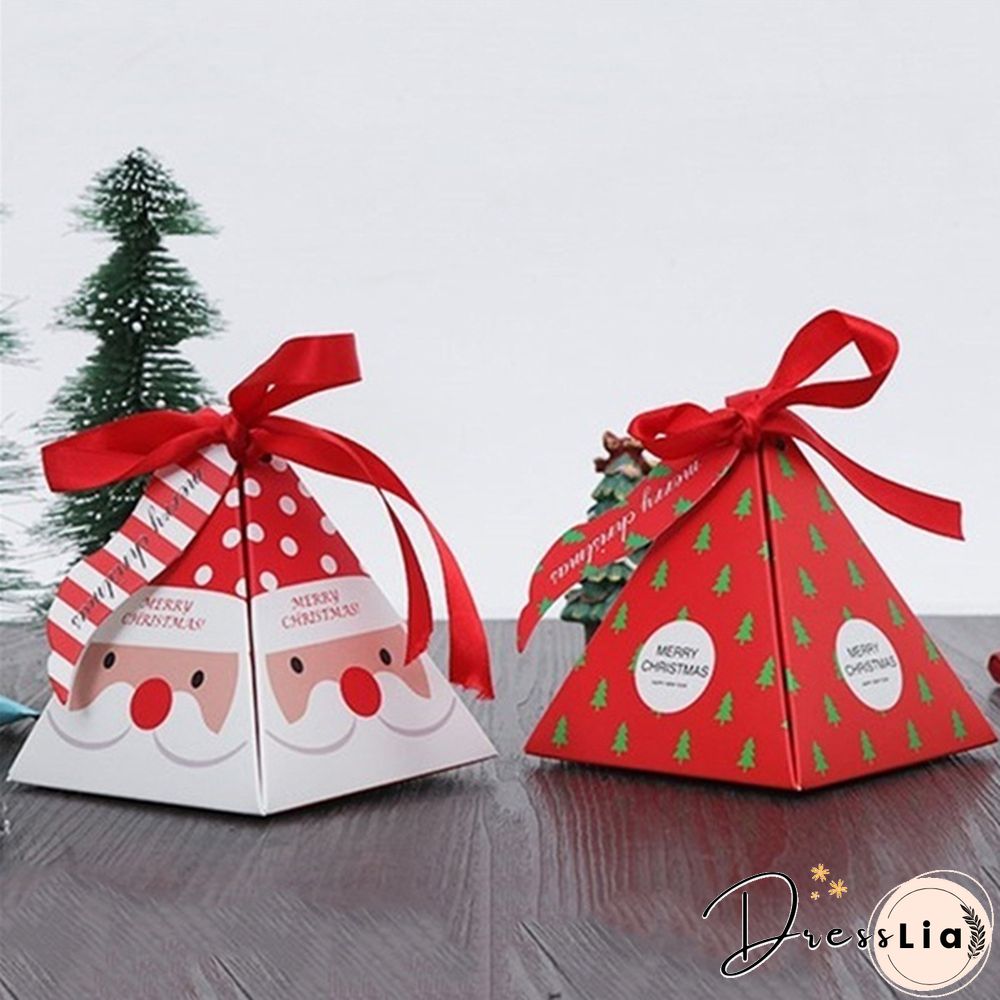 5/10PCS New Kids Favors Gift Package Creative Christmas Decoration Paper Carrier Candy Box Xmas Bags